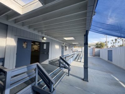 B2 entrance Canoga_ Oversized parking